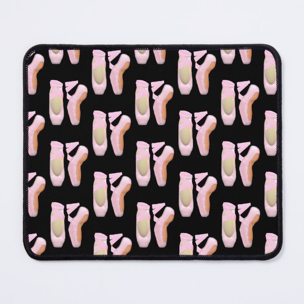 Item preview, Pink Ballerina Toe Shoes Pattern (Black Background) designed and sold by ArtByLM.