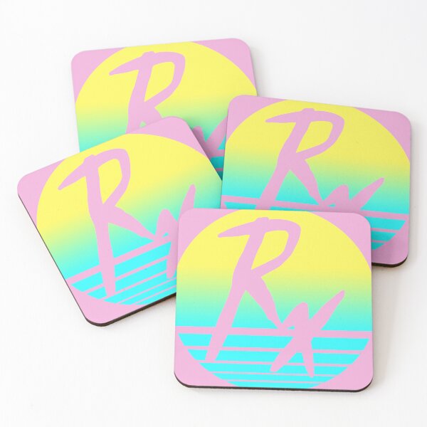 Item preview, Retro Rx Sunset - Yellow to Aqua Graphic  designed and sold by Louisedereca.