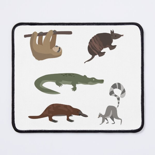 Item preview, Wild Animal Sticker #7 of 7 Sloth Armadillo Crocodile Platypus, Ring-tailed Lima designed and sold by Hanlar.
