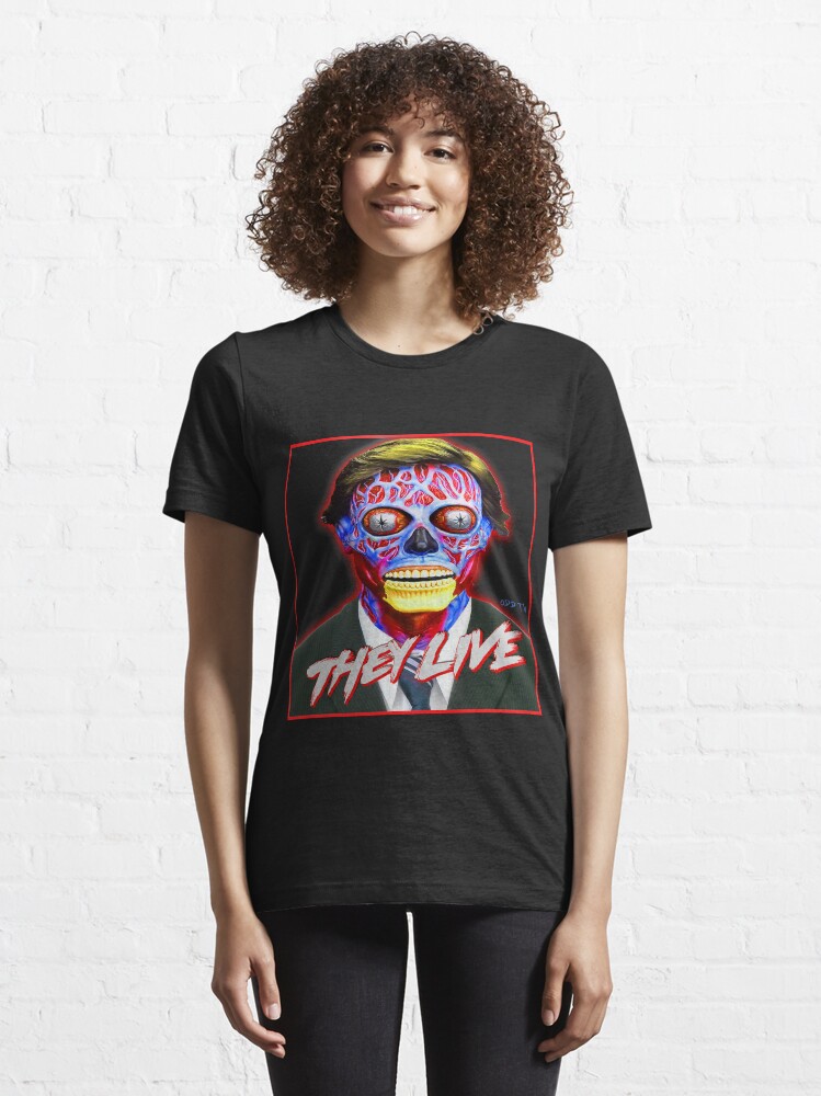 Alternate view of THEY LIVE - Red & Blue Essential T-Shirt