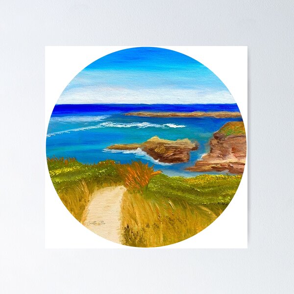 Item preview, California Central Coast Ocean Painting designed and sold by concettaellis.