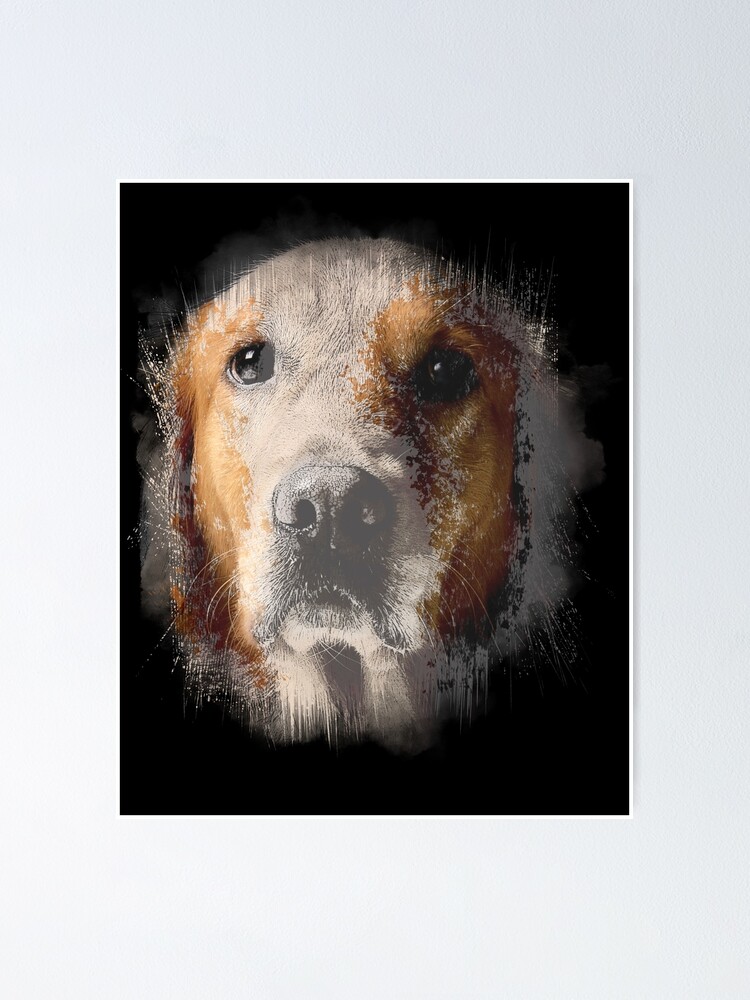 "Digital Dog Art" Poster for Sale by pixelatedidea Redbubble