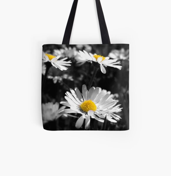 Margaritas Bolsa estampada de tela