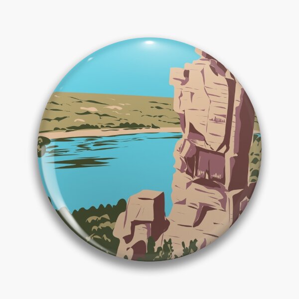 Item preview, Devils Doorway in Devil's Lake State Park located in Baraboo Wisconsin WPA Poster Art designed and sold by patrimonio.