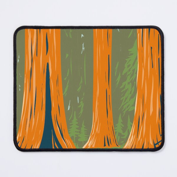 Item preview, Mariposa Grove of Giant Sequoia in Yosemite National Park near Wawona California WPA Poster Art designed and sold by patrimonio.