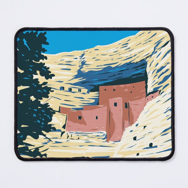 Item preview, Pre-Columbian Dwellings in Montezuma Castle National Monument in Camp Verde Arizona WPA Poster Art designed and sold by patrimonio.