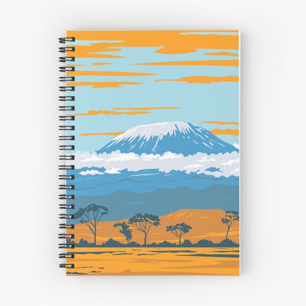 Item preview, Mount Kilimanjaro Dormant Volcano in Tanzania the Highest Mountain in Africa WPA Poster Art designed and sold by patrimonio.