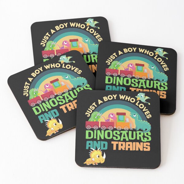 Artikelvorschau, Just a boy who loves dinosaurs and trains entworfen und verkauft von Therapybykelly.