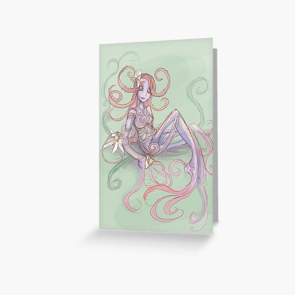 Lady Plum Tree Greeting Card