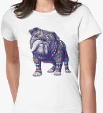 English Bulldog (Color Version) Women's Fitted T-Shirt