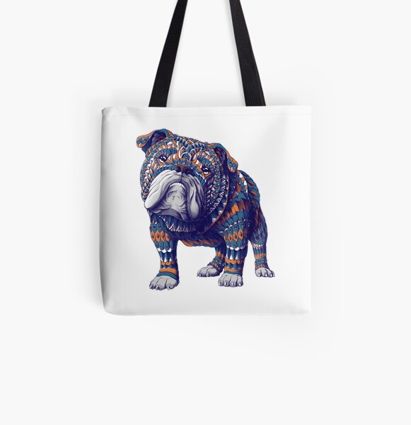 English Bulldog (Color Version) All Over Print Tote Bag