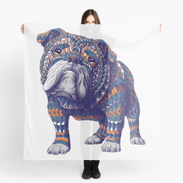 English Bulldog (Color Version) Scarf