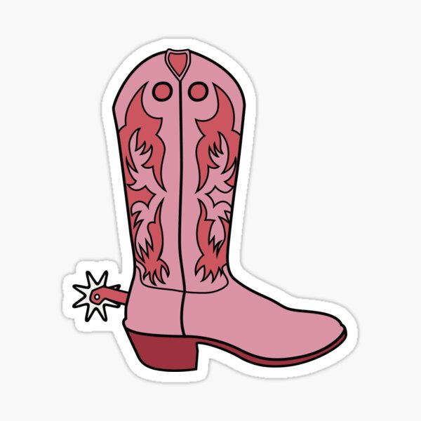 sxdaizjsym 110PCS Cowgirl Stickers Pink Cowgirl Hat Western Girls Boots  Sticker Pack Perfect for Water Bottles Car Notebook Phone Bike Motorcycle