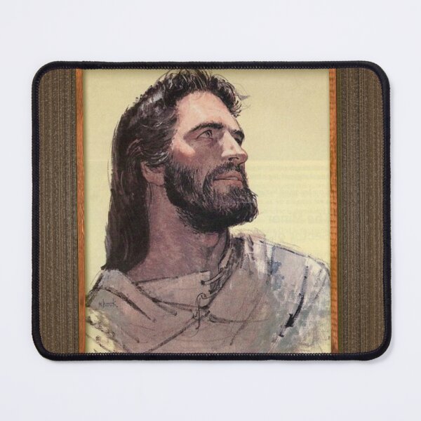 Rare Vintage The Christ By Richard Hook Print On Wood Jesus Easter Religious fashion