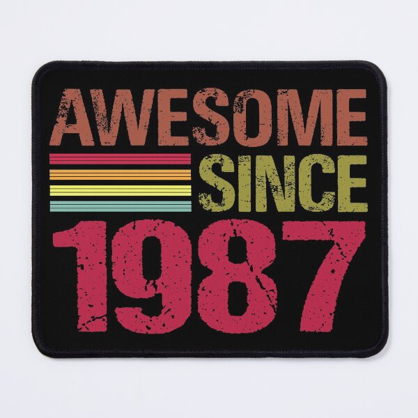 Item preview, Awesome Since 1987 Retro Vintage 34th Birthday Gift designed and sold by designbychow.