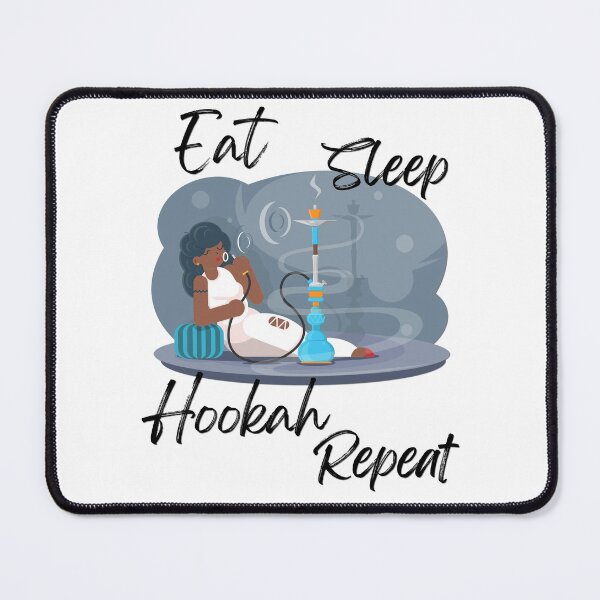 Item preview, Eat Sleep Hookah Repeat ~ African American designed and sold by JustaGurli.
