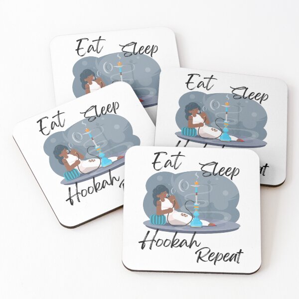 Item preview, Eat Sleep Hookah Repeat ~ African American designed and sold by JustaGurli.