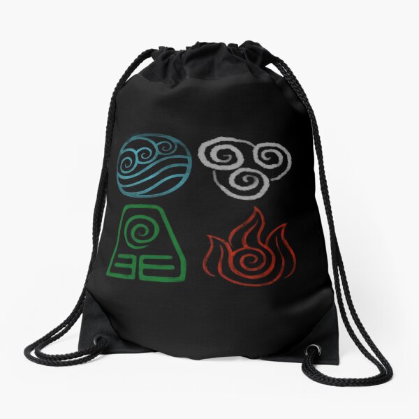 Avatar Symbols Drawstring Bag