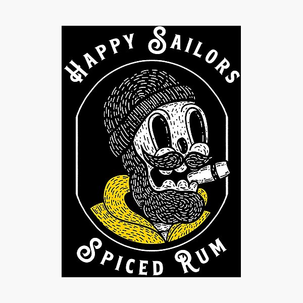 Aperçu de l'œuvre Rhum épicé Happy Sailor créée et vendue par TheDeadWizards.