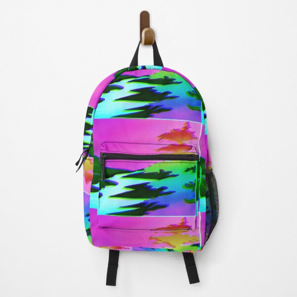 Item preview, Chromatic Aberration Filter on a Landscape with rainbow tree and magenta sky designed and sold by Midnightviera.
