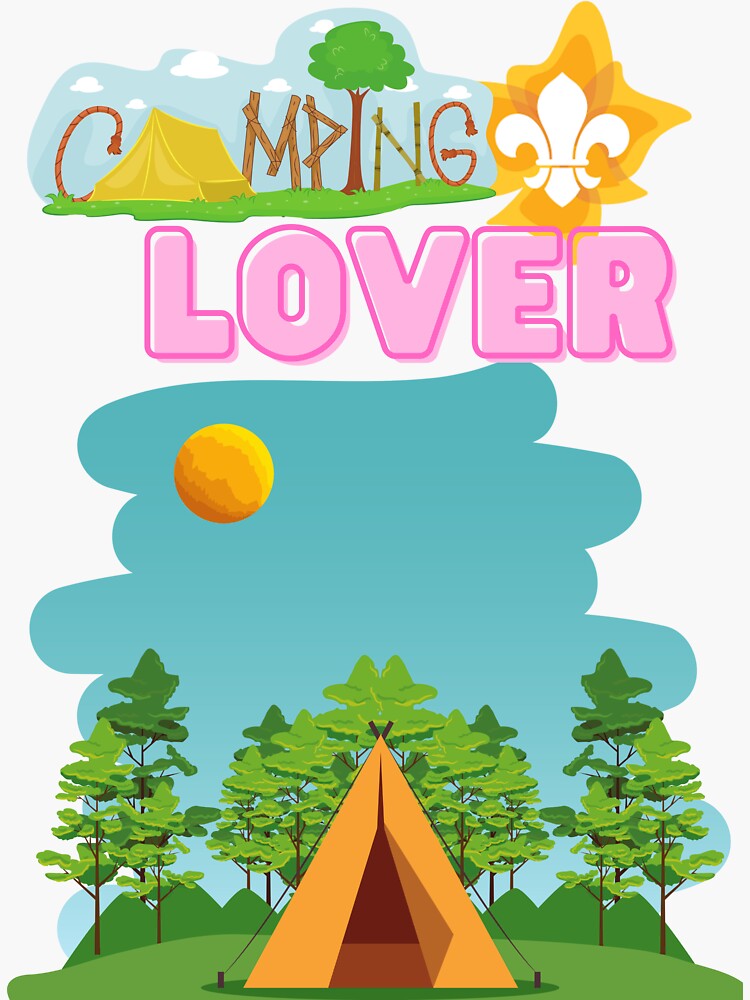 CAMPING LOVER Sticker for Sale by petershalom777