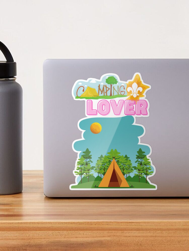 CAMPING LOVER Sticker for Sale by petershalom777