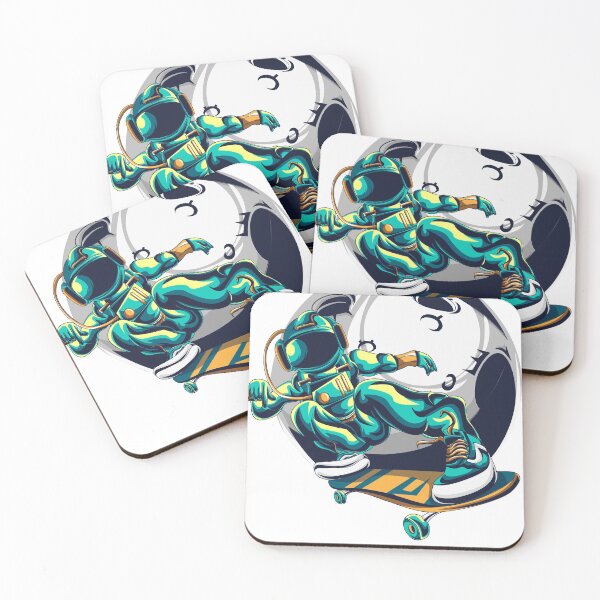 Item preview, Space Skateboarding Astronaut designed and sold by SpotWarehouse.