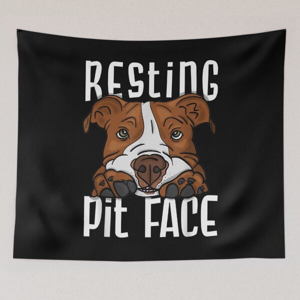 Item preview, Resting Pit Face Pitbull Lover Owner Bully Rescue designed and sold by idabry.