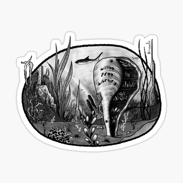 Item preview, Little Free Underwater Library designed and sold by zoehascurls.