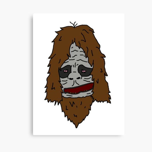 Sassy The Sasquatch Canvas Print For Sale By Jamesheron Redbubble