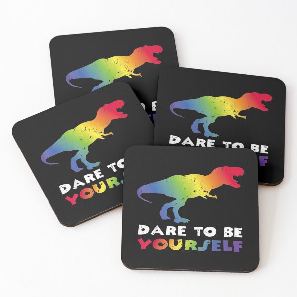 Item preview, Dare To Be Yourself Lgbt Dinosaur Gay Pride Lesbian T Rex designed and sold by idabry.