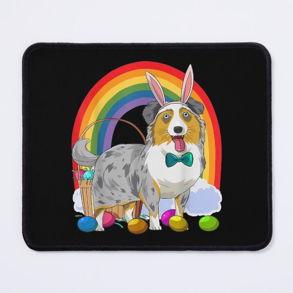 Item preview, Australian Shepherd Easter Eggs Bunny Dog designed and sold by idabry.