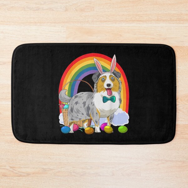 Item preview, Australian Shepherd Easter Eggs Bunny Dog designed and sold by idabry.