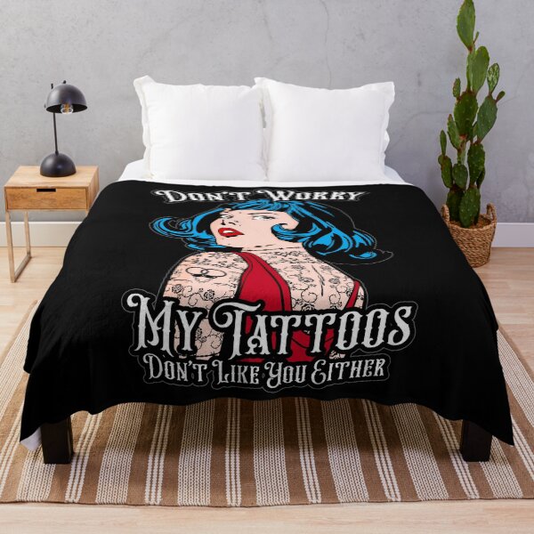 Item preview, Don't Worry My Tattoos Don't Like You Either Pop Art Girl designed and sold by GrandeDuc.