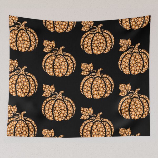Item preview, Golden Fall Autumn Polka Dot Pumpkin | International Dot Day designed and sold by GravitiTees.