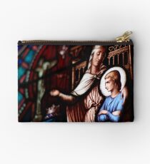 Details of stained glass, Senlis Studio Pouch