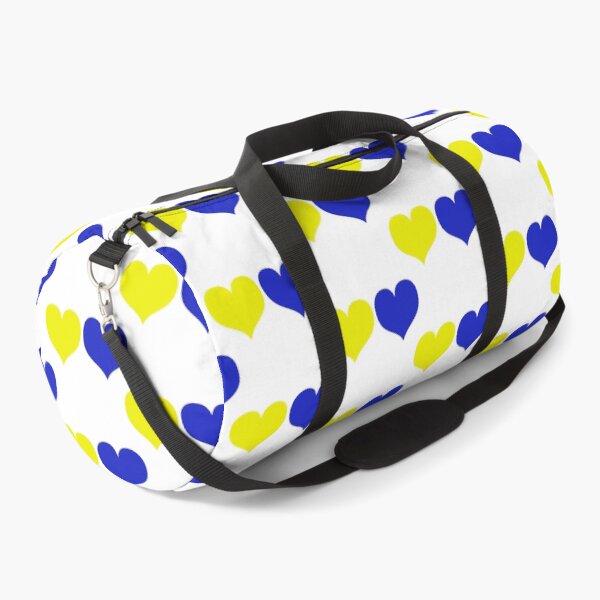 Item preview, Down Syndrome Blue And Yellow Awareness Hearts White Background designed and sold by KTCreativeSide.
