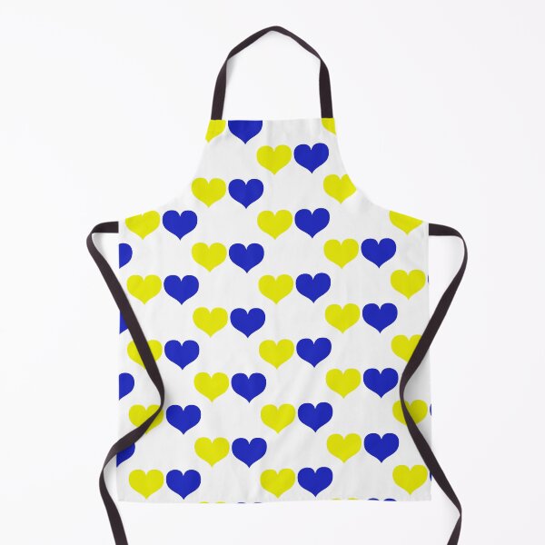 Item preview, Down Syndrome Blue And Yellow Awareness Hearts White Background designed and sold by KTCreativeSide.