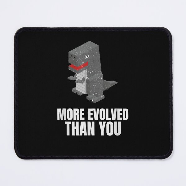 Item preview, More Evolved Than You Sarcastic Dinosaur 8 Bit Pixel Art designed and sold by idabry.