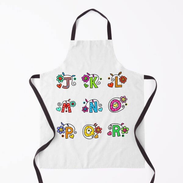 Item preview, Alphabet Sticker Pack #2 of 3 Letters J-R Bright Colors Dots Squares Circle Patterns Smiley Faces designed and sold by Hanlar.