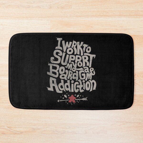 Item preview, I Work To Support My Board Game Addiction (dark) designed and sold by RoleplayRealm.