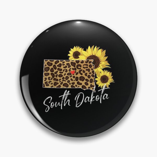 Item preview, South Dakota Sunflower Leopard State Map designed and sold by idabry.