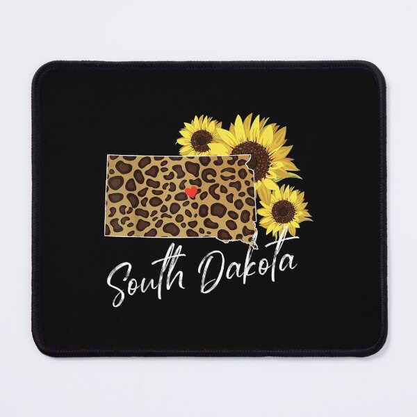 Item preview, South Dakota Sunflower Leopard State Map designed and sold by idabry.