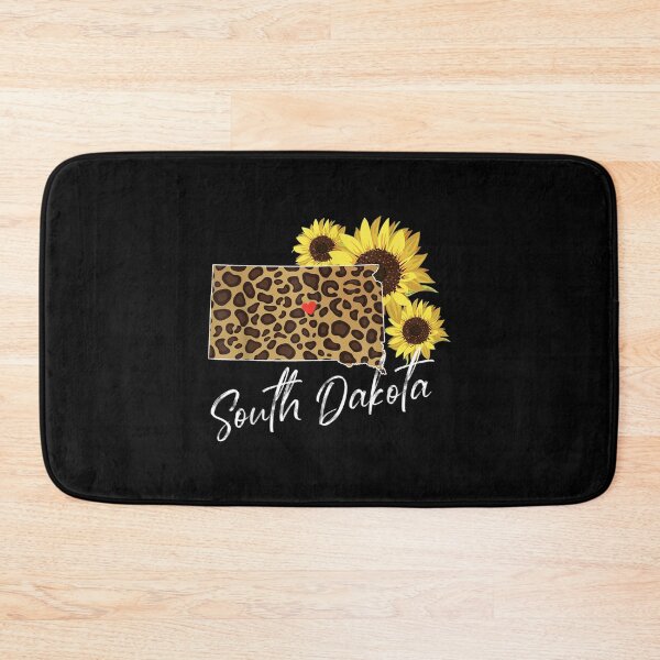 Item preview, South Dakota Sunflower Leopard State Map designed and sold by idabry.