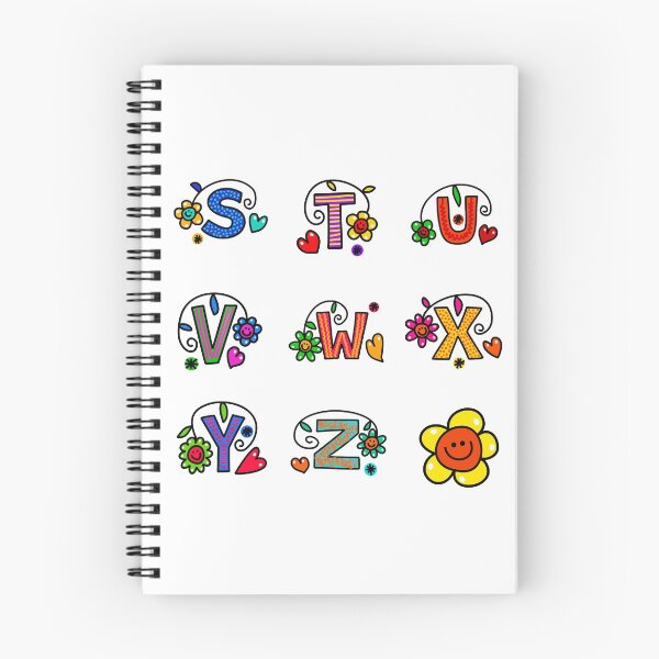 Item preview, Alphabet Sticker Pack #3 of 3 Letters S-Z Bright Colors Dots Squares Circle Patterns Smiley Faces designed and sold by Hanlar.