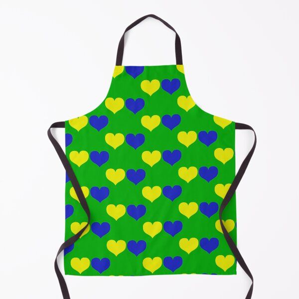 Item preview, Down Syndrome Blue And Yellow Awareness Hearts Green Background designed and sold by KTCreativeSide.