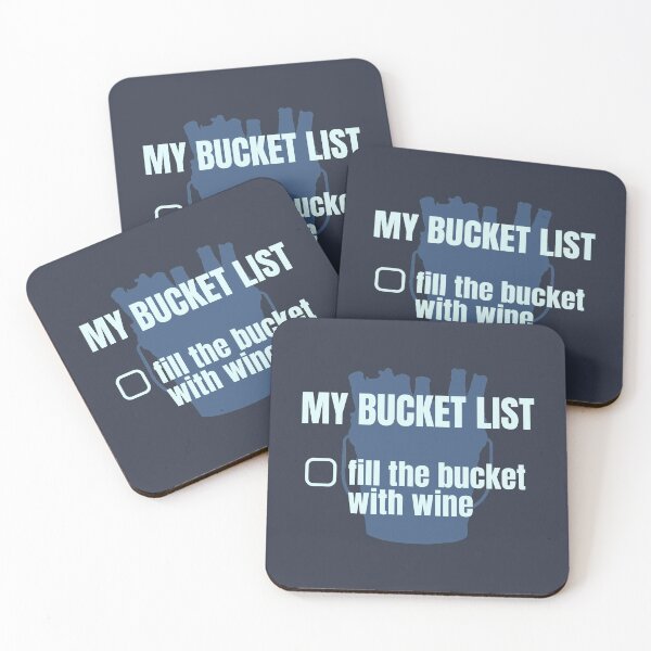 Item preview, My bucket list, Fill the bucket with wine designed and sold by notasimp.