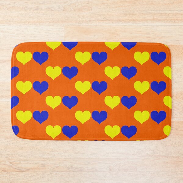 Item preview, Down Syndrome Blue And Yellow Awareness Hearts Orange Background designed and sold by KTCreativeSide.