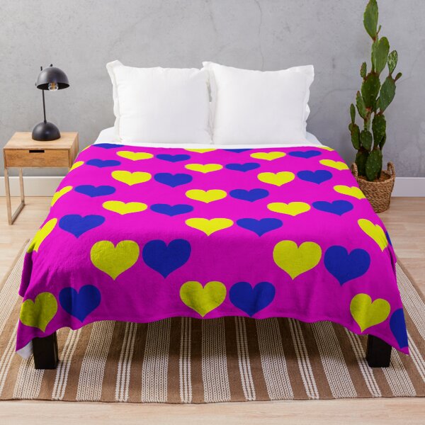 Item preview, Down Syndrome Blue And Yellow Awareness Hearts Pink Background designed and sold by KTCreativeSide.