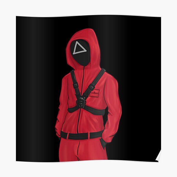 "Squid Game Guard (Masked Triangle) " Poster for Sale by Enexus Redbubble